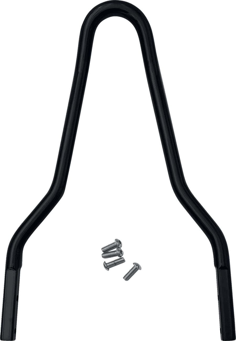 DRAG SPECIALTIES 1501-0765 Sissy Bar - Black - 10.12"H x 8.75"W