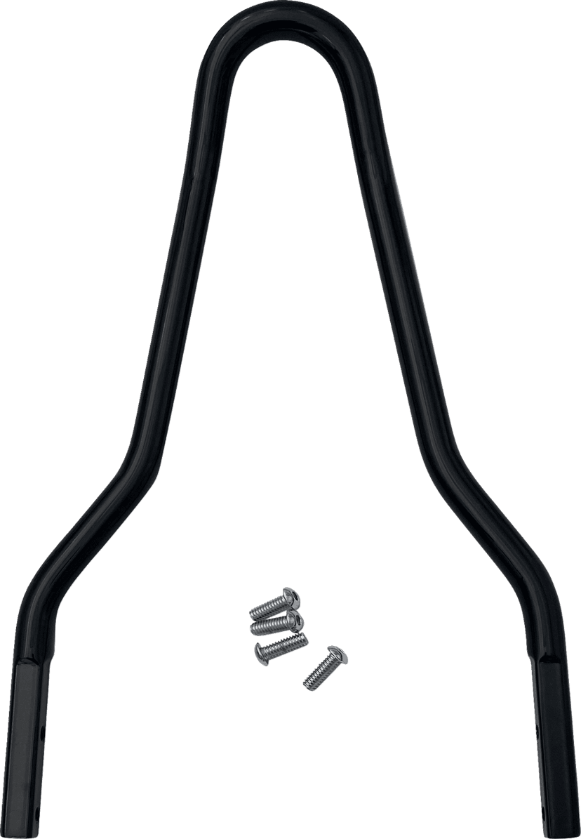 DRAG SPECIALTIES 1501-0765 Sissy Bar - Black - 10.12"H x 8.75"W