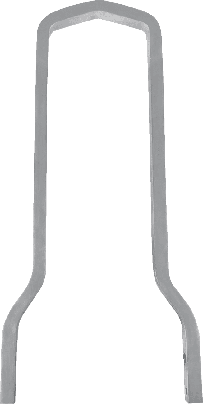 DRAG SPECIALTIES 1501-0770 Square Sissy Bar - Chrome - 12.5" H x 7.5" W