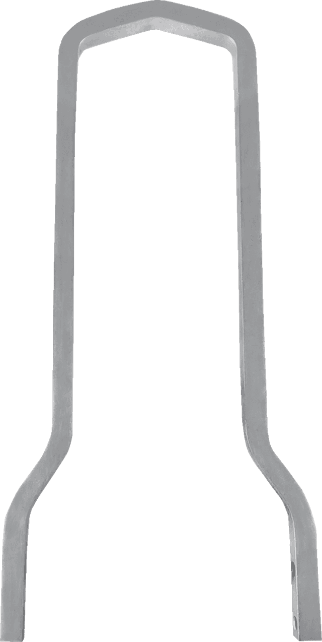 DRAG SPECIALTIES 1501-0770 Square Sissy Bar - Chrome - 12.5" H x 7.5" W