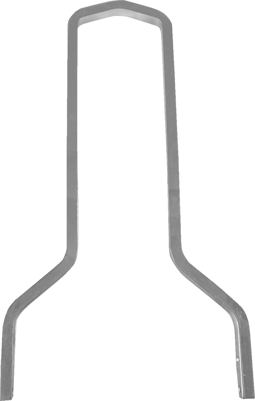 DRAG SPECIALTIES 1501-0776 Square Sissy Bar - Chrome - 15.5" H x 11" W