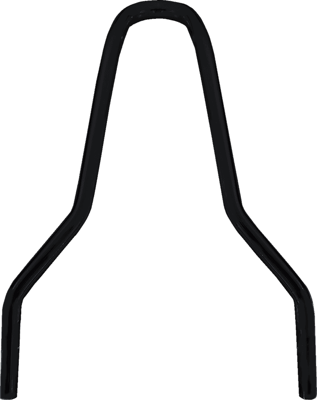 DRAG SPECIALTIES 1501-0777 Round Sissy Bar - Black - 9.88"H