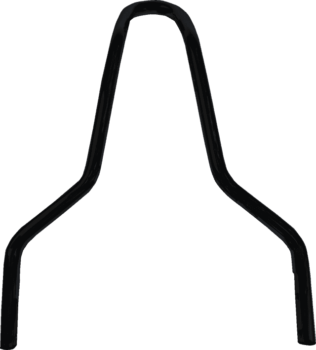 DRAG SPECIALTIES 1501-0778 Round Sissy Bar - Black - 11"H