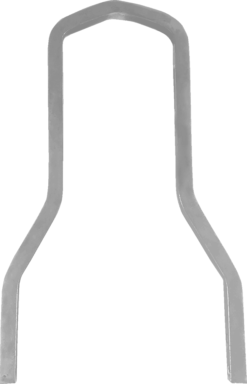 DRAG SPECIALTIES 1501-0782 Square Sissy Bar - Chrome - 10.02" H x 8.25" W