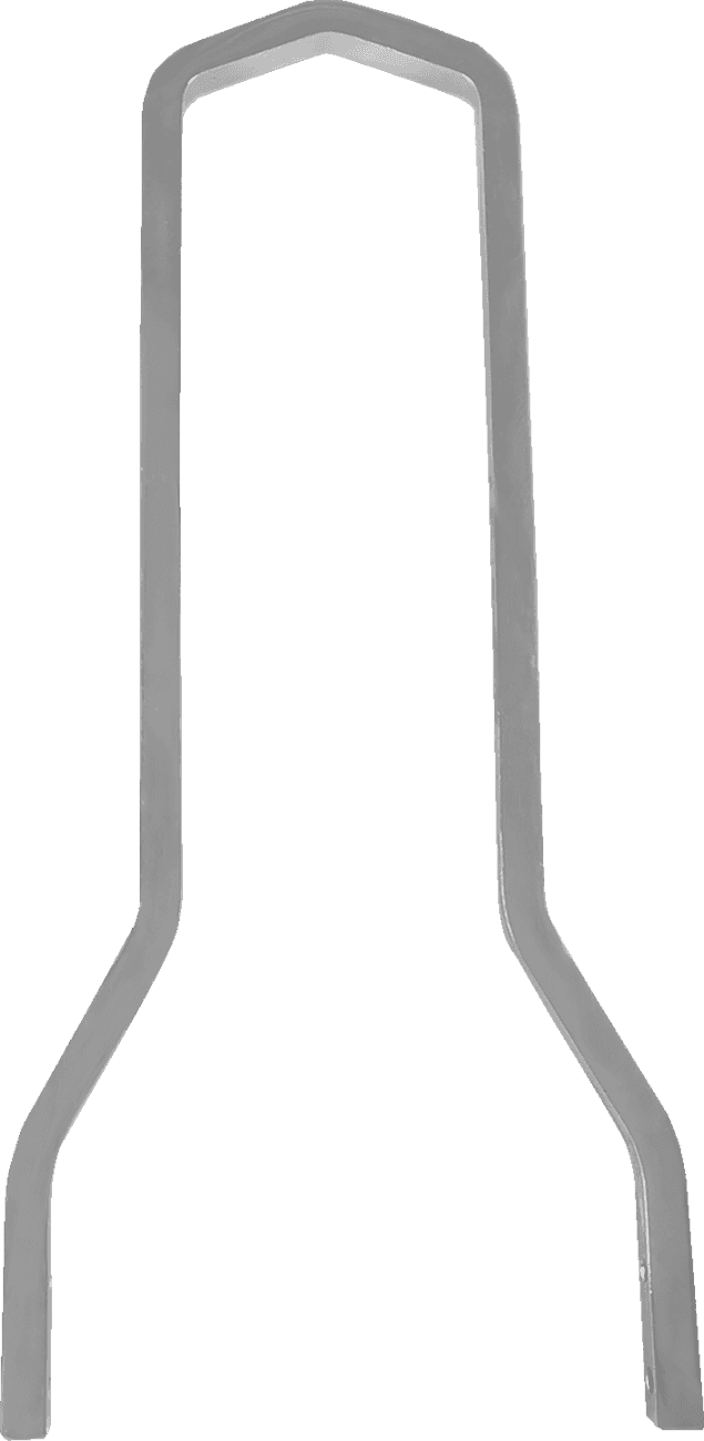 DRAG SPECIALTIES 1501-0783 Square Sissy Bar - Chrome - 15.14" H x 8.25" W