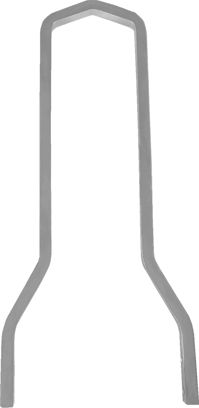 DRAG SPECIALTIES 1501-0783 Square Sissy Bar - Chrome - 15.14" H x 8.25" W