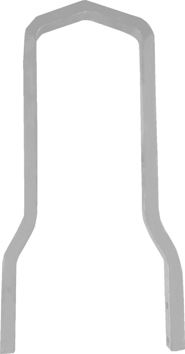 DRAG SPECIALTIES 1501-0785 Square Sissy Bar - Chrome - 11.10" H x 6.69" W