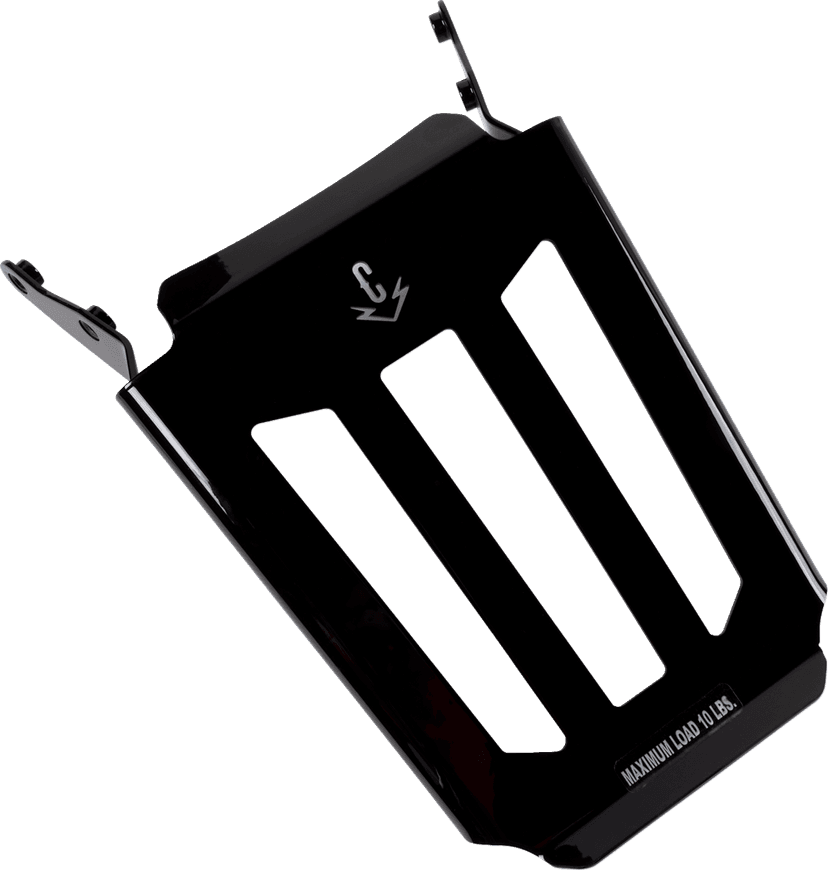 COBRA 1501-0791 Sissy Bar Luggage Rack - Black - Grom — image 1 of 3