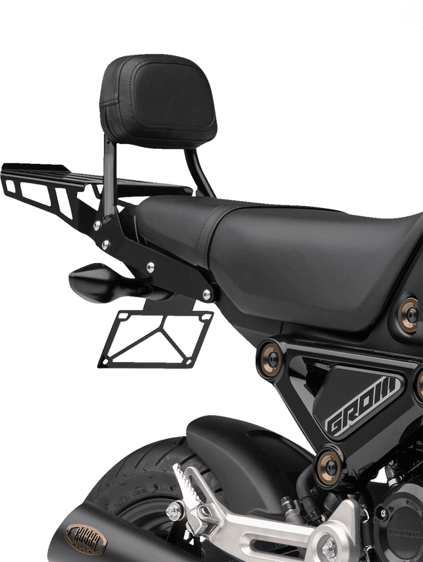 COBRA 1501-0791 Sissy Bar Luggage Rack - Black - Grom — image 3 of 3