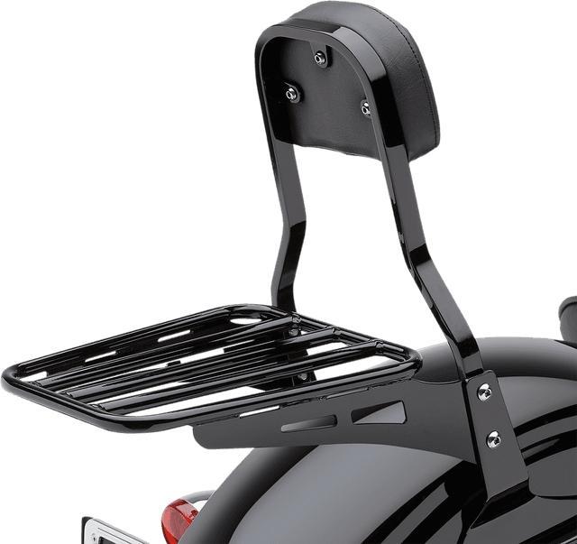 COBRA 1503-0077 Sissy Bar Luggage Rack - Black - Tubular — image 2 of 2