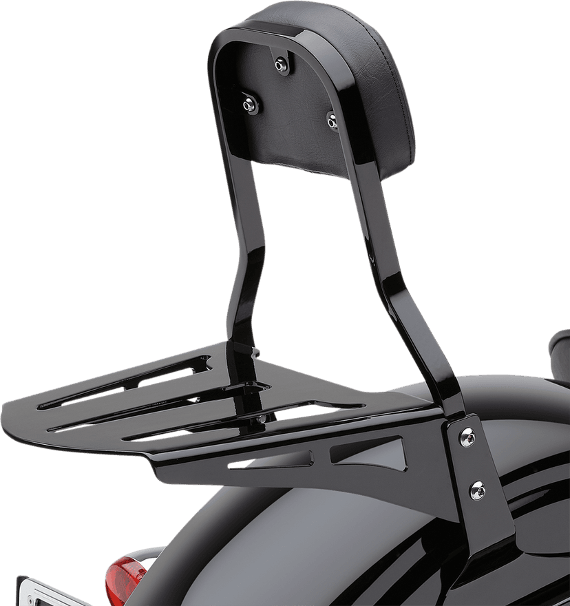 COBRA 1503-0078 Sissy Bar Luggage Rack - Black - Formed — image 3 of 3