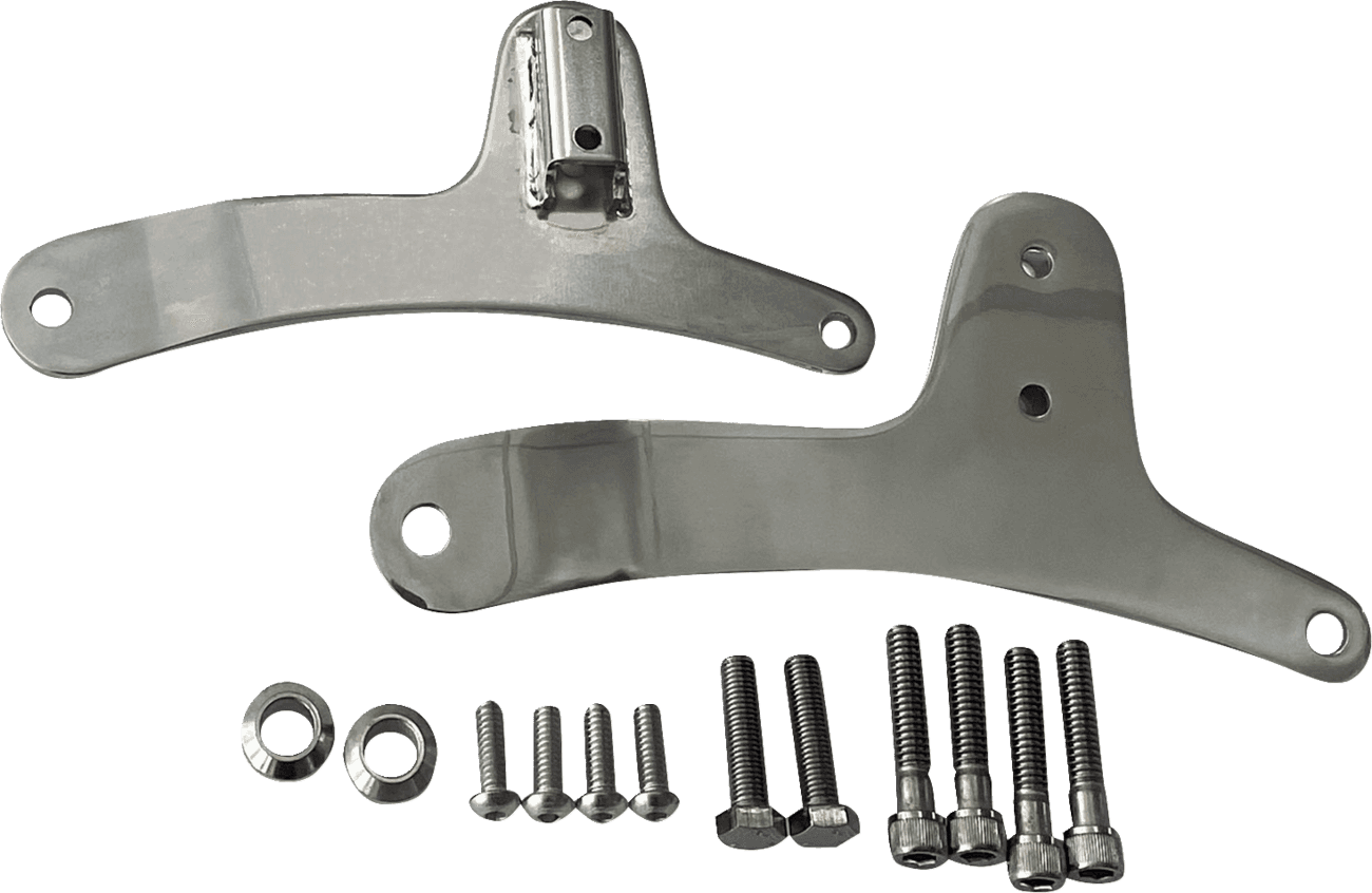DRAG SPECIALTIES 1504-0109 Side Plates - Chrome