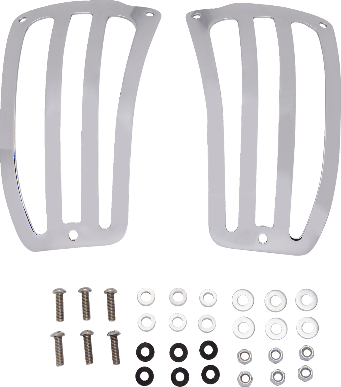 COBRA 1510-0187 Saddlebag Lid Guards - Chrome