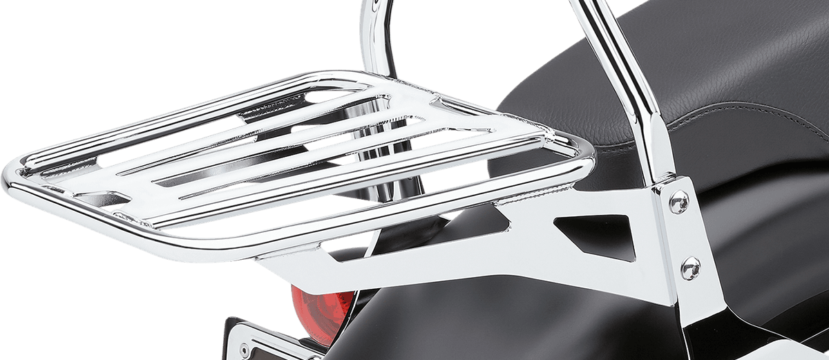 COBRA 1510-0306 Sissy Bar Luggage Rack - Chrome - Tubular