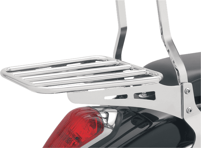 COBRA 1510-0307 Sissy Bar Luggage Rack - Chrome - Tubular — image 2 of 2