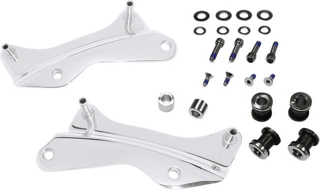 DRAG SPECIALTIES 1510-0495 Backrest Docking Kit - Chrome — image 2 of 2