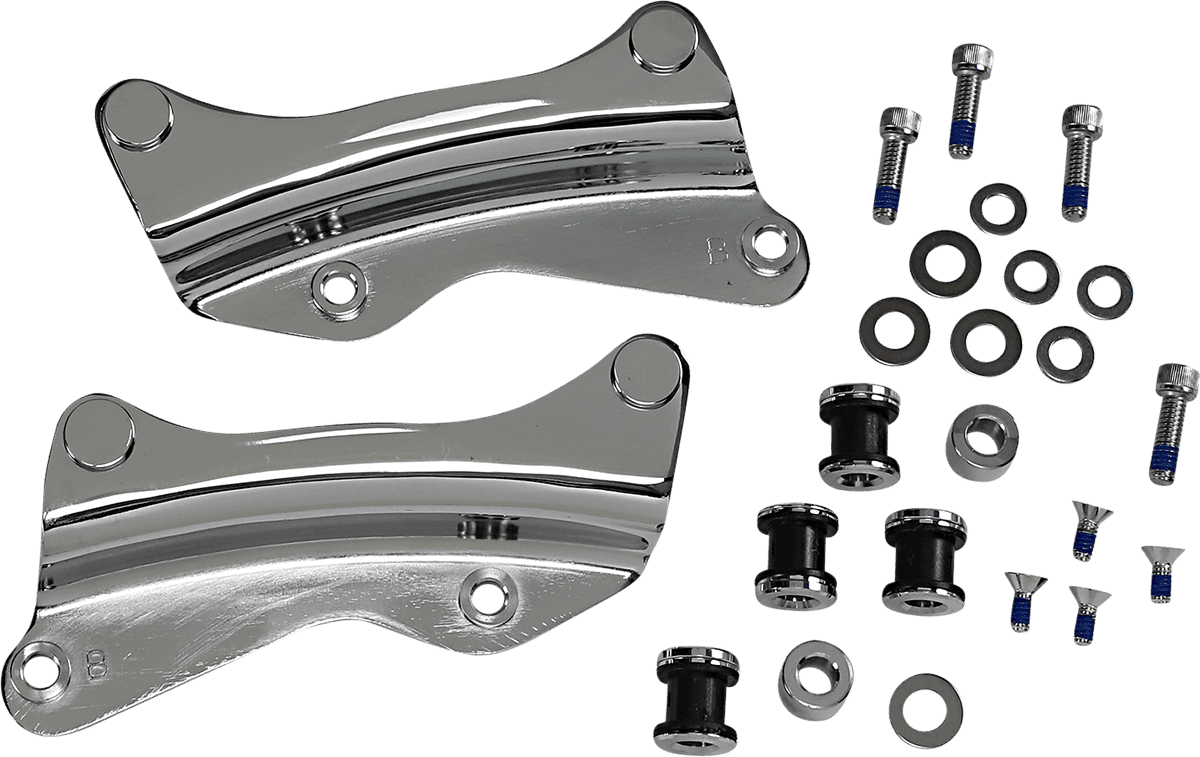 DRAG SPECIALTIES 1510-0495 Backrest Docking Kit - Chrome