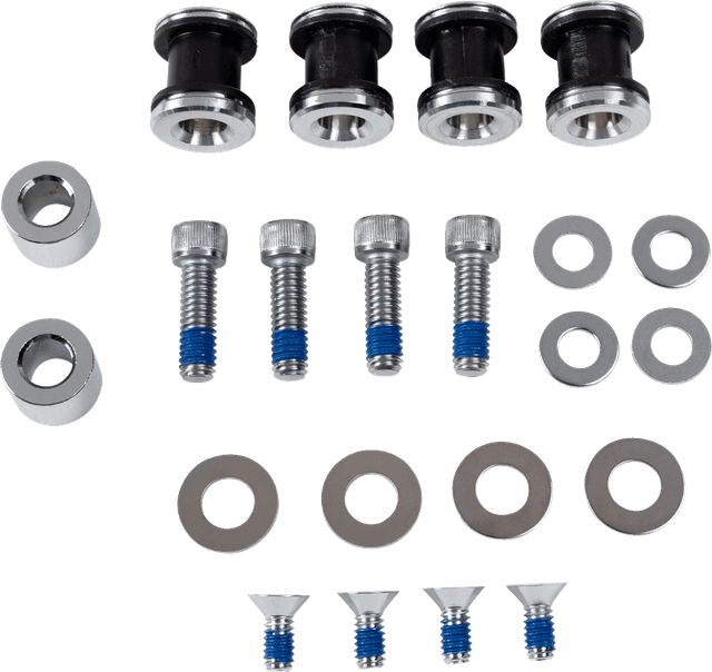 DRAG SPECIALTIES 1510-0496 Backrest Docking Kit - Black — image 2 of 2