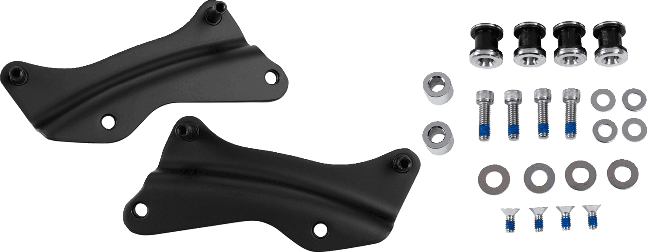 DRAG SPECIALTIES 1510-0496 Backrest Docking Kit - Black