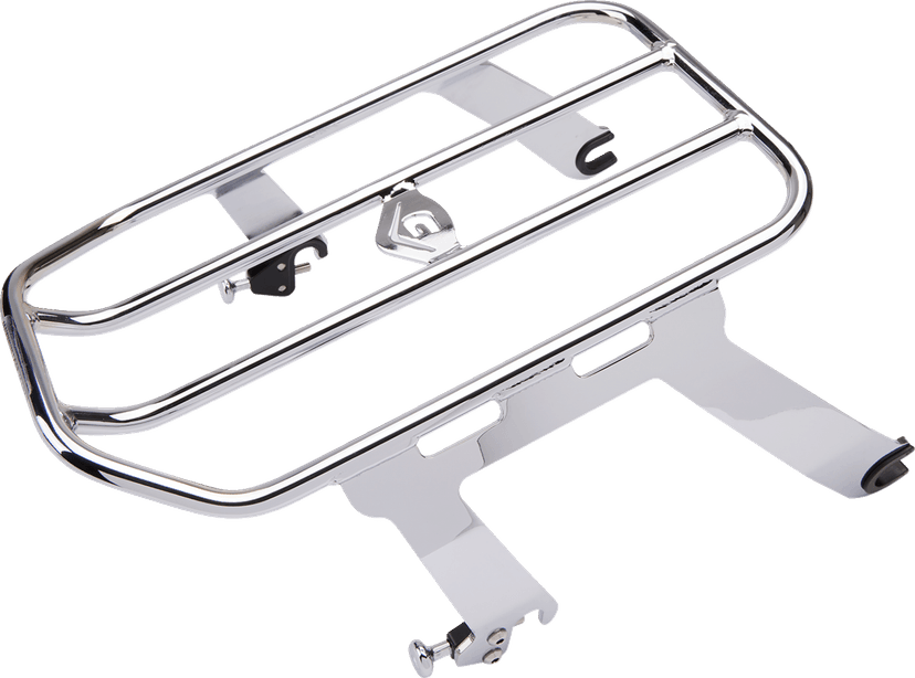 COBRA 1510-1017 Solo Luggage Rack - Chrome - Chieftain — image 1 of 3