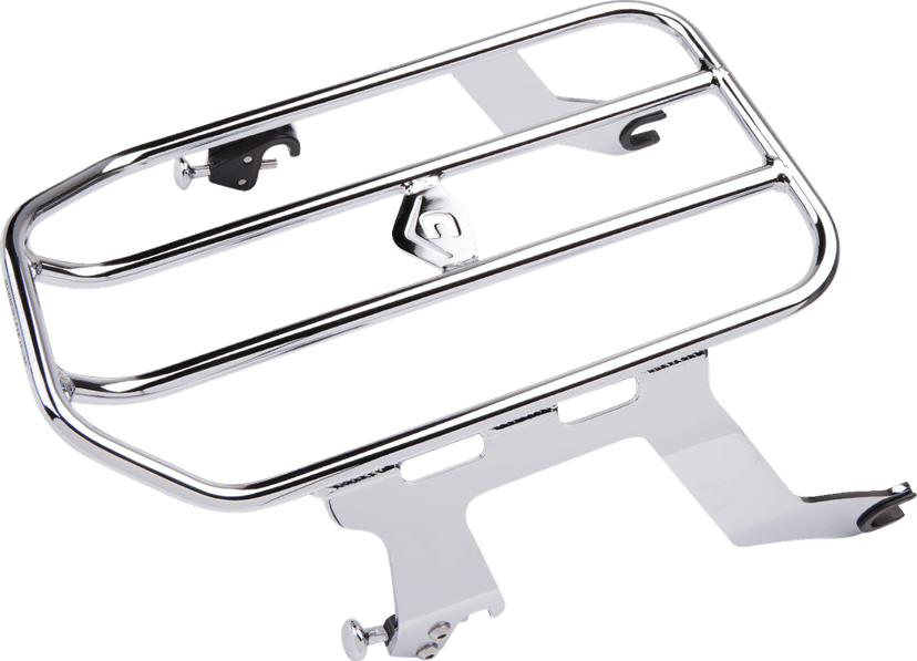COBRA 1510-1019 Solo Luggage Rack - Chrome - Bobber — image 1 of 3