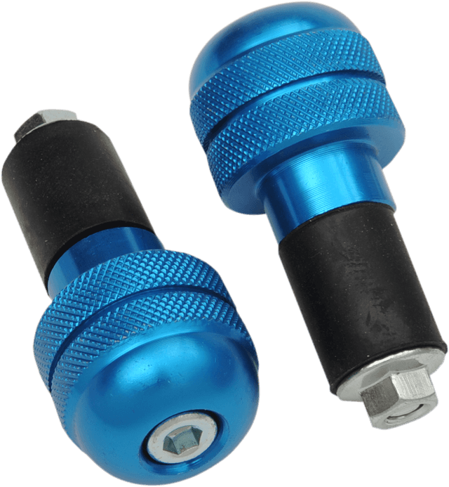 K&S TECHNOLOGIES 156001 Anti-Vibration Handlebar End - Blue