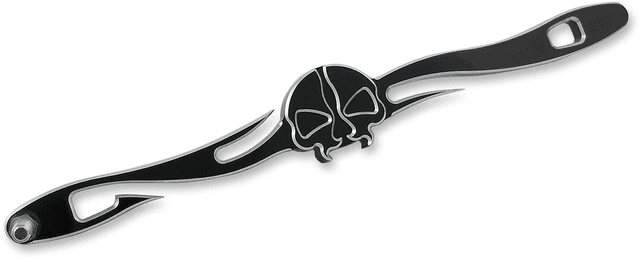 DRAG SPECIALTIES 1601-0492 Split Skull Linkage - Black - FL