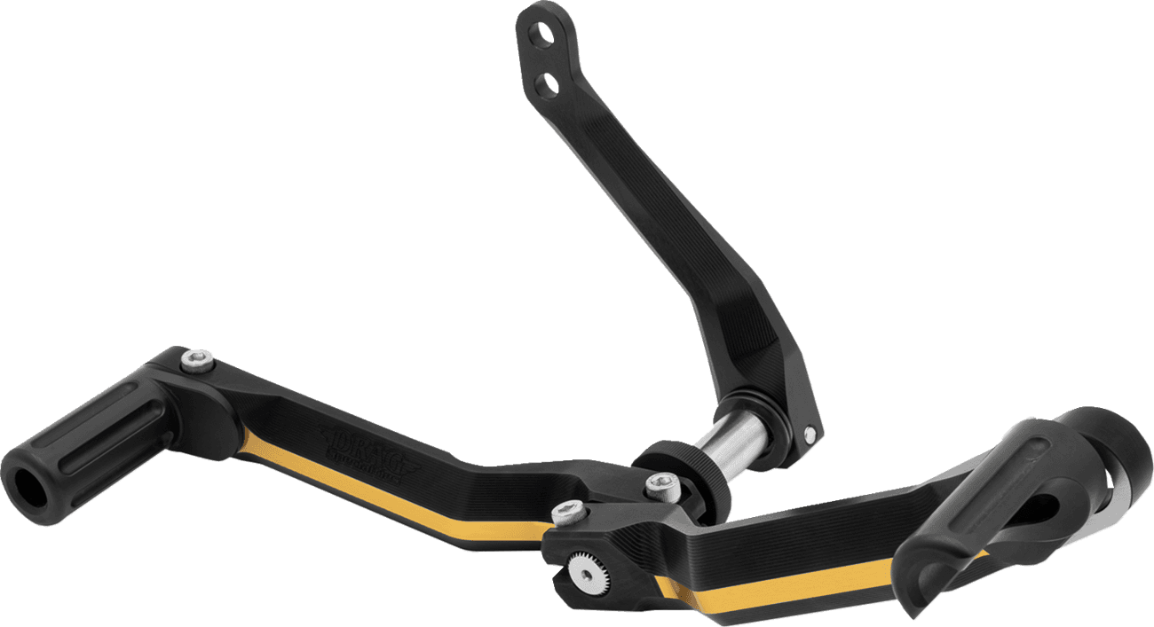 DRAG SPECIALTIES 1602-1673 Heel/Toe Shifter Designed by Gilles - Adjustable - Black/Gold