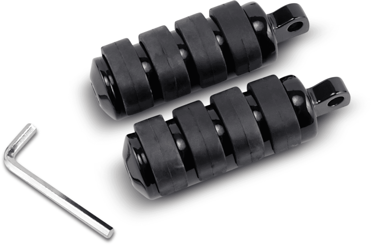 DRAG SPECIALTIES 1603-0352 Soft-Ride Foot Peg - Black - Large