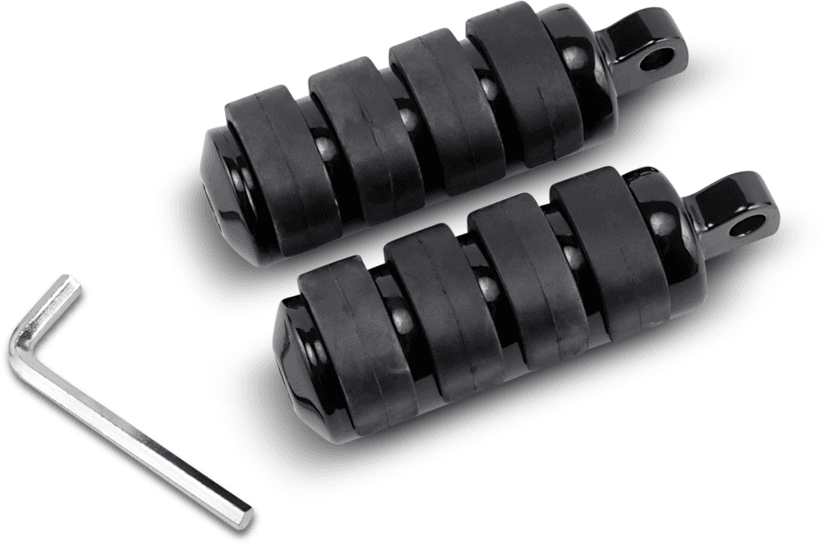 DRAG SPECIALTIES 1603-0352 Soft-Ride Foot Peg - Black - Large