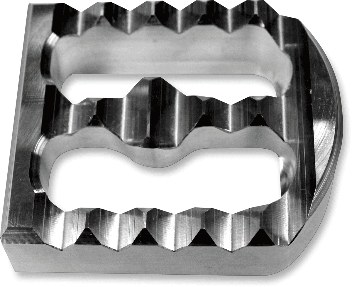 JOKER MACHINE 1610-0146 Serrated Brake Cover - Chrome