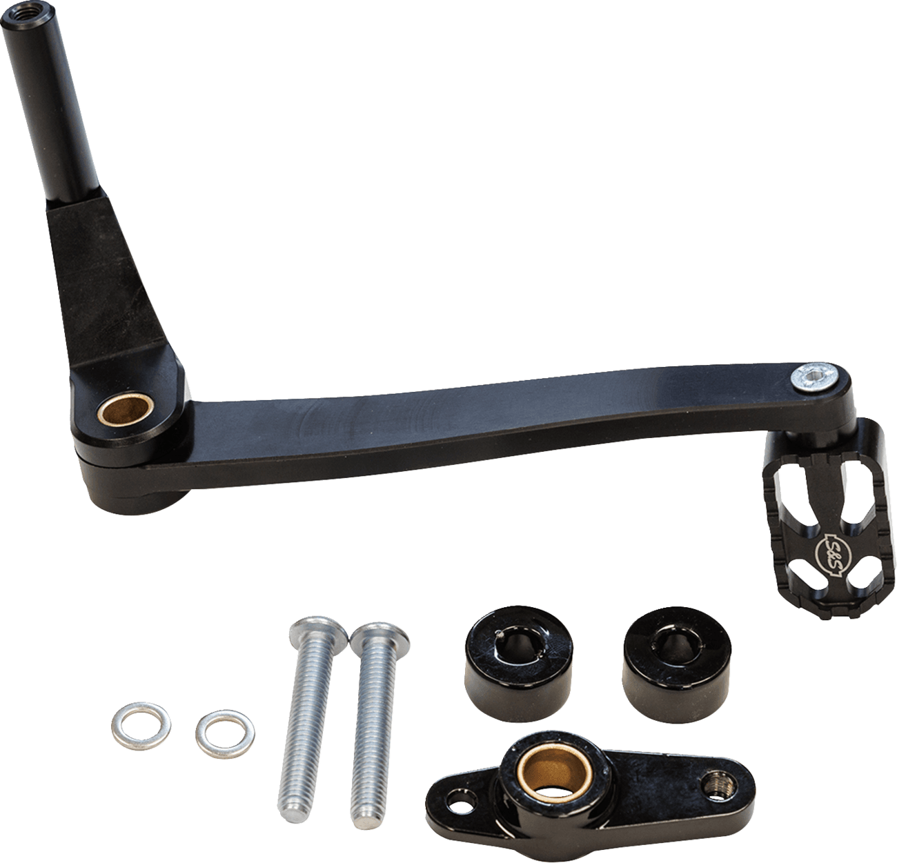 S&S CYCLE 1610-0709 Brake Pedal - Mid-Mount - Black