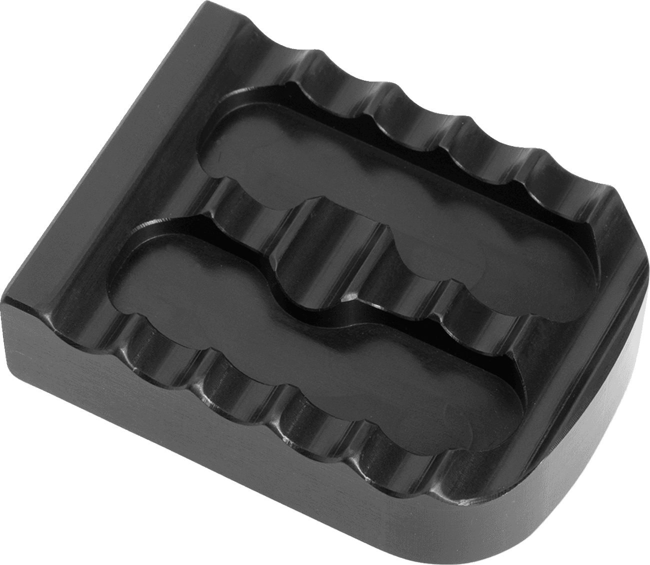 JOKER MACHINE 1610-0718 Brake Pedal Cover - Black - Serrated