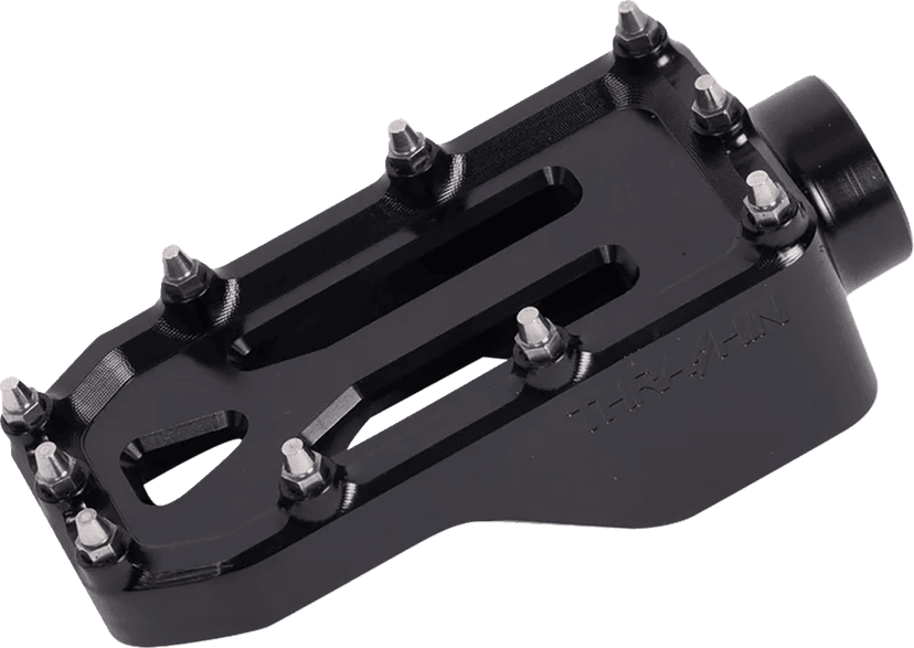 THRASHIN SUPPLY CO. 1610-0762 Aggressor Brake Pedal - Black - Touring — image 2 of 6