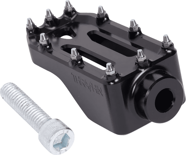 THRASHIN SUPPLY CO. 1610-0762 Aggressor Brake Pedal - Black - Touring — image 1 of 6