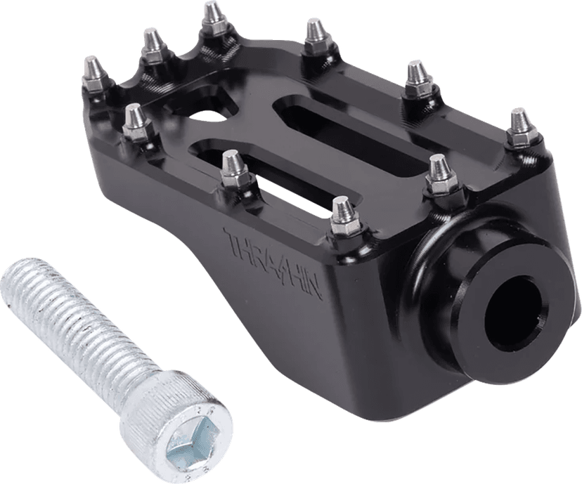 THRASHIN SUPPLY CO. 1610-0762 Aggressor Brake Pedal - Black - Touring — image 1 of 6