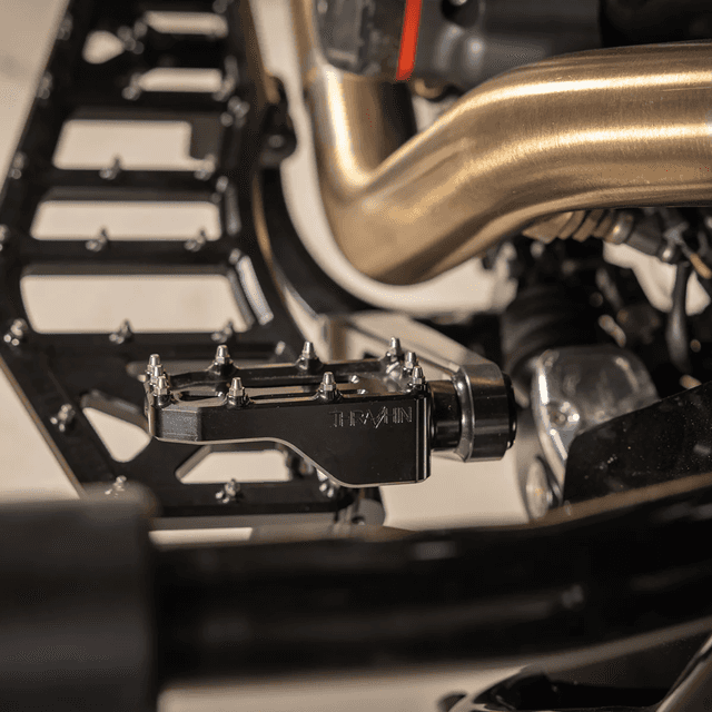 THRASHIN SUPPLY CO. 1610-0762 Aggressor Brake Pedal - Black - Touring — image 6 of 6