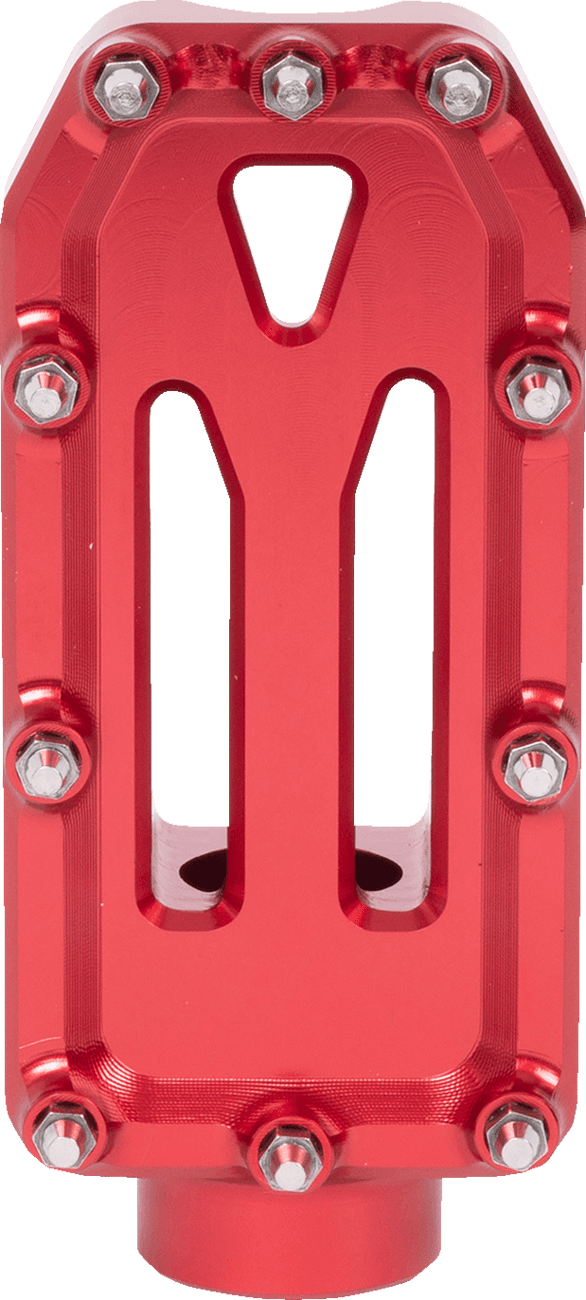 THRASHIN SUPPLY CO. 1610-0763 Aggressor Brake Pedal - Red - Touring — image 3 of 6
