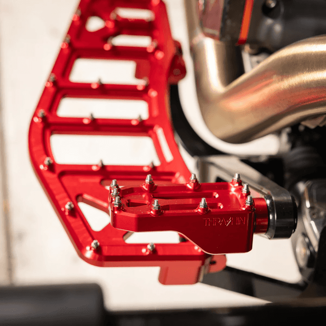 THRASHIN SUPPLY CO. 1610-0763 Aggressor Brake Pedal - Red - Touring — image 6 of 6