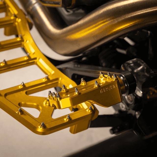 THRASHIN SUPPLY CO. 1610-0764 Aggressor Brake Pedal - Gold - Touring — image 5 of 7