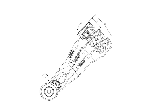 DRAG SPECIALTIES 1610-0766 Brake Pedal Designed by Gilles - Adjustable - Black — image 2 of 3