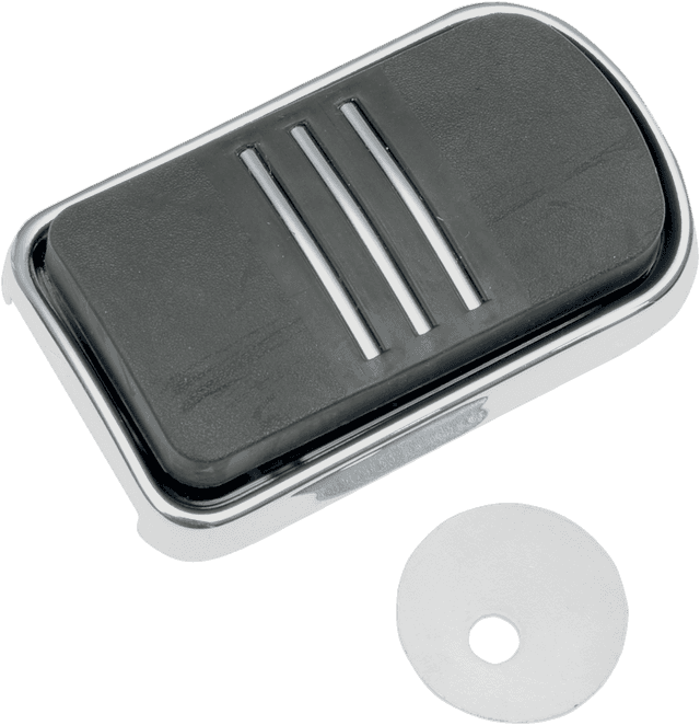DRAG SPECIALTIES 1611-0032 Sweeper Brake Pedal - Black/Chrome - FL