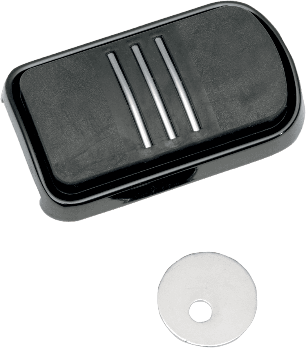 DRAG SPECIALTIES 1611-0033 Sweeper Brake Pedal - Black - FL
