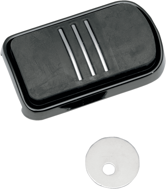 DRAG SPECIALTIES 1611-0033 Sweeper Brake Pedal - Black - FL