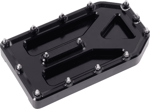 THRASHIN SUPPLY CO. 1611-0105 Aggressor Brake Pedal Pad - Black - Touring — image 1 of 3