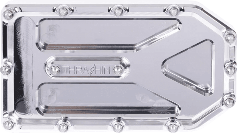 THRASHIN SUPPLY CO. 1611-0108 Aggressor Brake Pedal Pad - Chrome - Touring — image 2 of 3