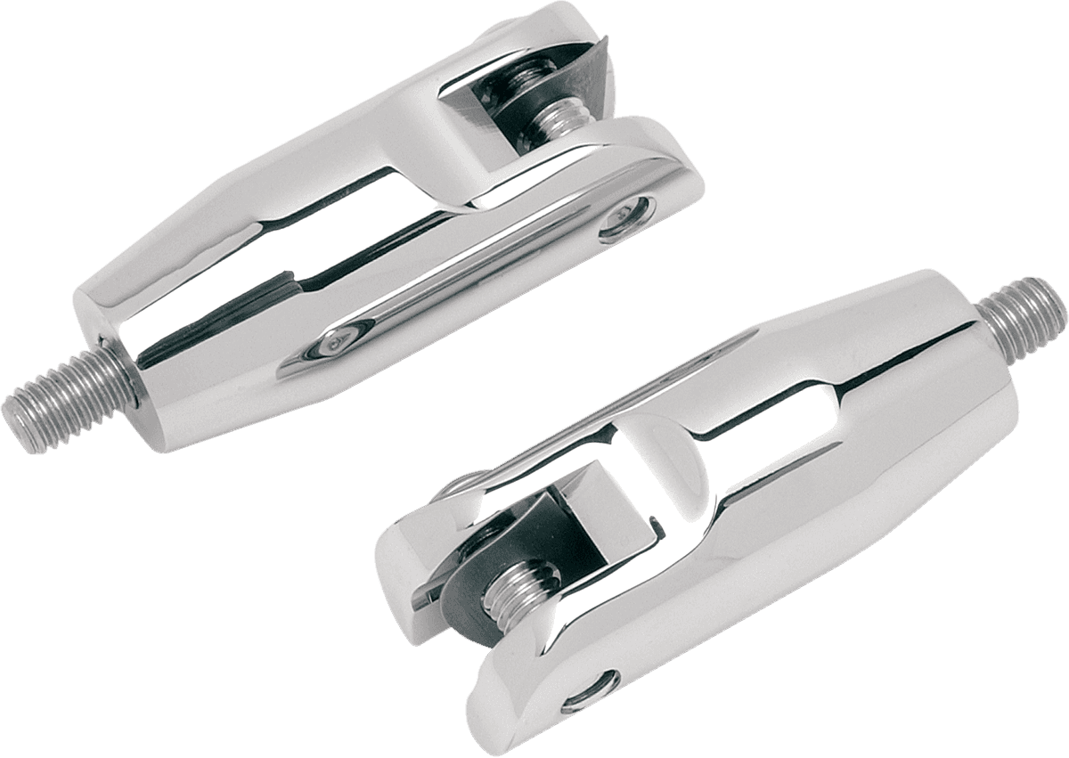 ACCUTRONIX 1620-0107 Rear Foot Peg Mount - Chrome - FLT/FLH '93-'24