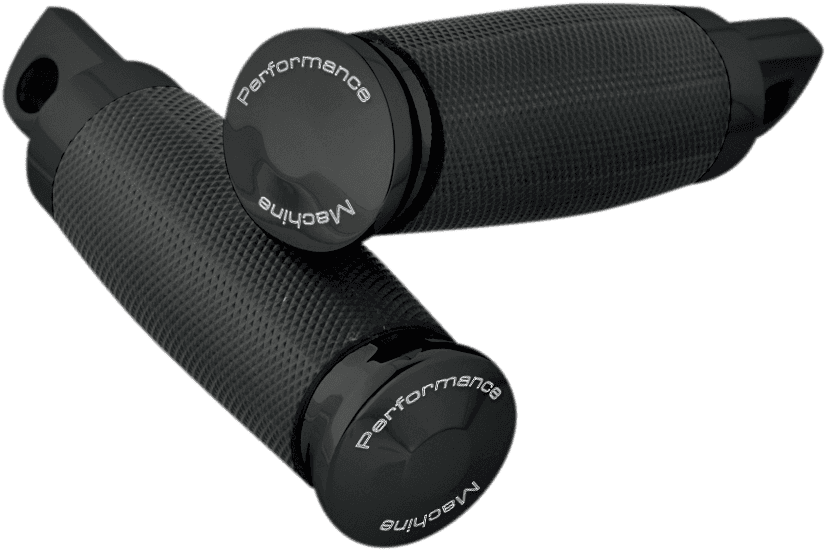 PERFORMANCE MACHINE (PM) 1620-0517 Contour Foot Pegs - Black - Passenger/Driver