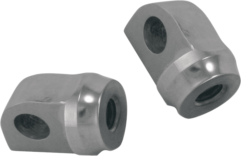 TODD'S CYCLE 1620-0569 Foot Peg Mounts - Male Mount - Polished