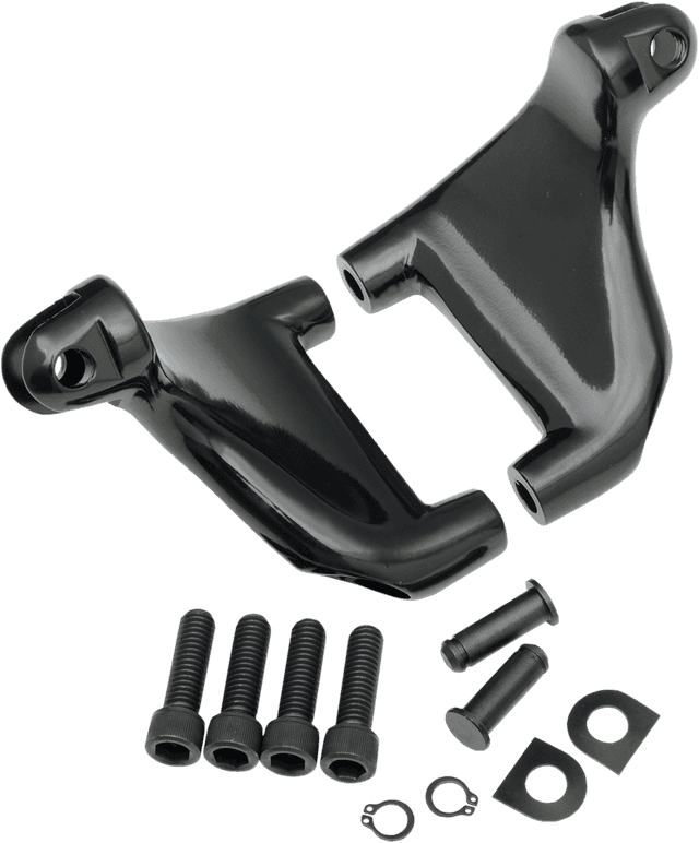 DRAG SPECIALTIES 1620-0705 Passenger Peg Mount - Black - XL '04-'13